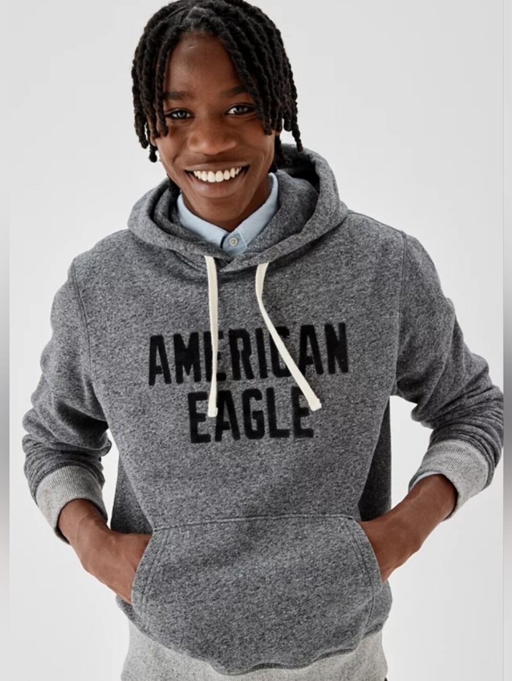 American Eagle Outfitters -Gray Fleece Hoodie. XXL